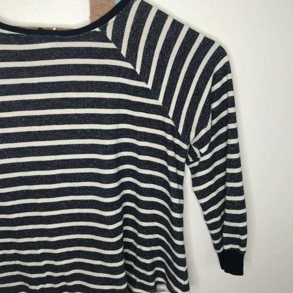 Caslon Tie Front Hem 3/4 Sleeve Crop Top Scoop - Picture 9 of 12